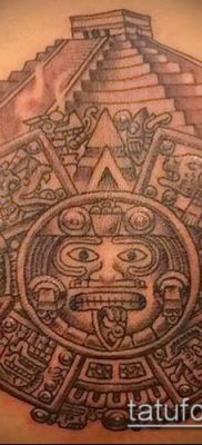 Фото тату ацтеков — 01062017 — пример — 042 Aztec tattoo