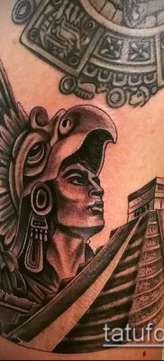 Фото тату ацтеков — 01062017 — пример — 043 Aztec tattoo