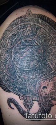 Фото тату ацтеков — 01062017 — пример — 044 Aztec tattoo