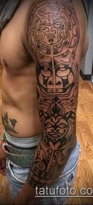 Фото тату ацтеков — 01062017 — пример — 045 Aztec tattoo