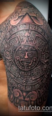 Фото тату ацтеков — 01062017 — пример — 055 Aztec tattoo