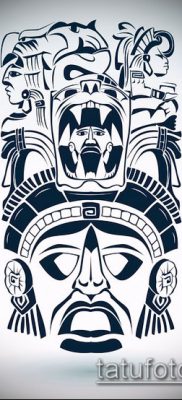 Фото тату ацтеков — 01062017 — пример — 065 Aztec tattoo