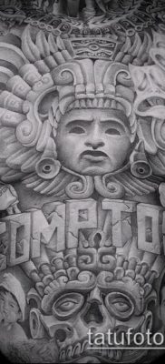 Фото тату ацтеков — 01062017 — пример — 068 Aztec tattoo