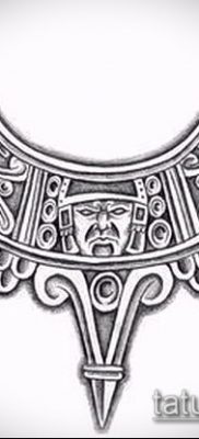 Фото тату ацтеков — 01062017 — пример — 073 Aztec tattoo