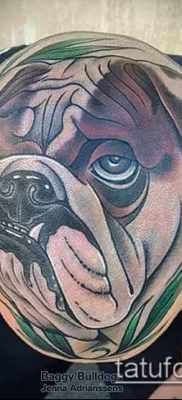 Фото тату бульдог — 03062017 — пример — 008 Bulldog tattoo