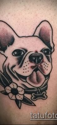 Фото тату бульдог — 03062017 — пример — 014 Bulldog tattoo