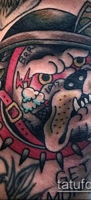 Фото тату бульдог — 03062017 — пример — 015 Bulldog tattoo