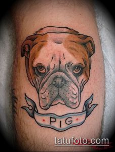 Фото тату бульдог - 03062017 - пример - 018 Bulldog tattoo