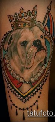 Фото тату бульдог — 03062017 — пример — 019 Bulldog tattoo