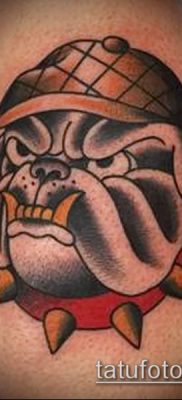 Фото тату бульдог — 03062017 — пример — 021 Bulldog tattoo