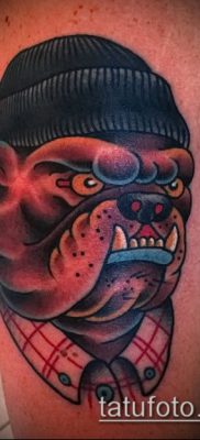 Фото тату бульдог — 03062017 — пример — 026 Bulldog tattoo