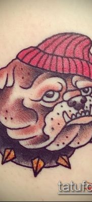 Фото тату бульдог — 03062017 — пример — 027 Bulldog tattoo