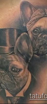 Фото тату бульдог — 03062017 — пример — 044 Bulldog tattoo