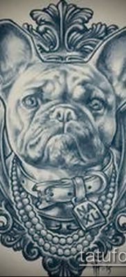Фото тату бульдог — 03062017 — пример — 045 Bulldog tattoo