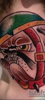 Фото тату бульдог — 03062017 — пример — 058 Bulldog tattoo