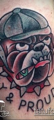 Фото тату бульдог — 03062017 — пример — 060 Bulldog tattoo