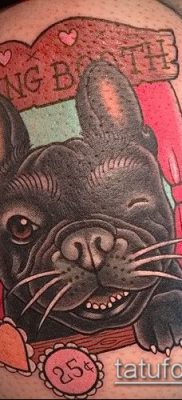 Фото тату бульдог — 03062017 — пример — 065 Bulldog tattoo