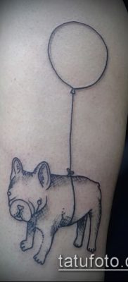 Фото тату бульдог — 03062017 — пример — 072 Bulldog tattoo