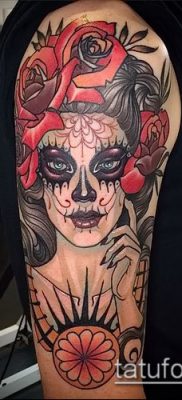 Фото тату в стиле Чикано — 05062017 — пример — 002 Tattoo in the style of Chicano