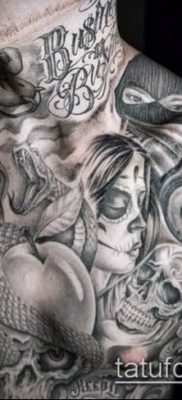 Фото тату в стиле Чикано — 05062017 — пример — 004 Tattoo in the style of Chicano