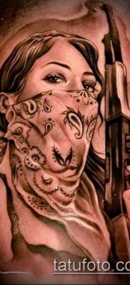 Фото тату в стиле Чикано — 05062017 — пример — 038 Tattoo in the style of Chicano