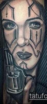 Фото тату в стиле Чикано — 05062017 — пример — 047 Tattoo in the style of Chicano