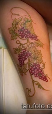 Фото тату виноград — 20062017 — пример — 001 Tattoo grapes_tatufoto.com