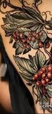 Фото тату виноград — 20062017 — пример — 008 Tattoo grapes_tatufoto.com
