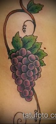 Фото тату виноград — 20062017 — пример — 015 Tattoo grapes_tatufoto.com