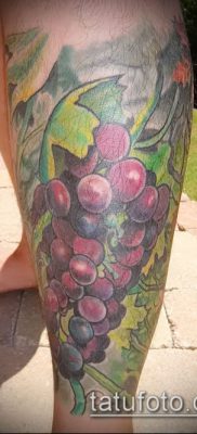 Фото тату виноград — 20062017 — пример — 029 Tattoo grapes_tatufoto.com