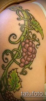Фото тату виноград — 20062017 — пример — 044 Tattoo grapes_tatufoto.com