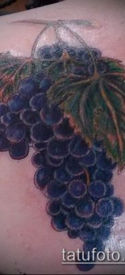 Фото тату виноград — 20062017 — пример — 049 Tattoo grapes_tatufoto.com
