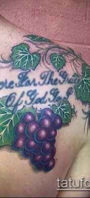Фото тату виноград — 20062017 — пример — 055 Tattoo grapes_tatufoto.com