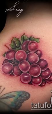 Фото тату виноград — 20062017 — пример — 059 Tattoo grapes_tatufoto.com
