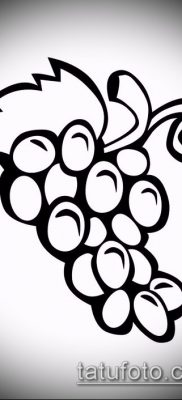 Фото тату виноград — 20062017 — пример — 065 Tattoo grapes_tatufoto.com