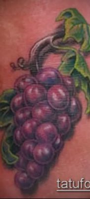 Фото тату виноград — 20062017 — пример — 098 Tattoo grapes_tatufoto.com