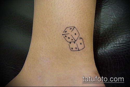 Фото тату игральные кости — 07062017 — пример — 189 Photos of tattoos with playing cards._58
