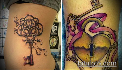 Фото тату ключ и замок — 07062017 — пример — 001 Photos tattoo key and lock