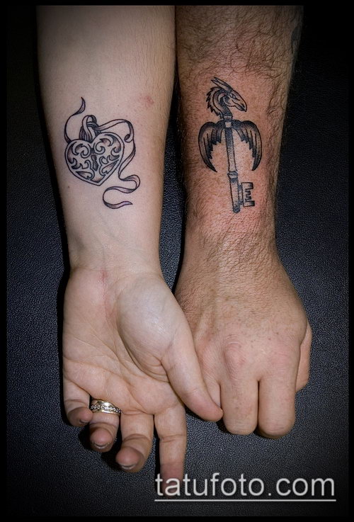 Фото тату ключ и замок — 07062017 — пример — 004 Photos tattoo key and lock