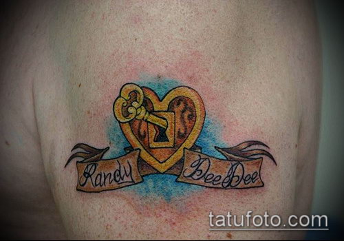 Фото тату ключ и замок — 07062017 — пример — 010 Photos tattoo key and lock