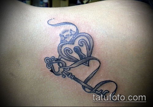 Фото тату ключ и замок — 07062017 — пример — 013 Photos tattoo key and lock