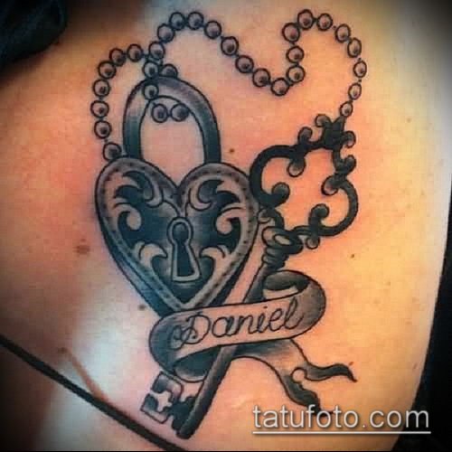 Фото тату ключ и замок — 07062017 — пример — 016 Photos tattoo key and lock
