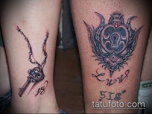 Фото тату ключ и замок — 07062017 — пример — 017 Photos tattoo key and lock