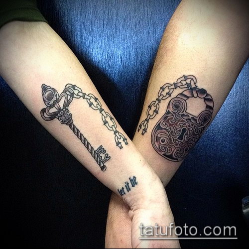 Фото тату ключ и замок — 07062017 — пример — 021 Photos tattoo key and lock