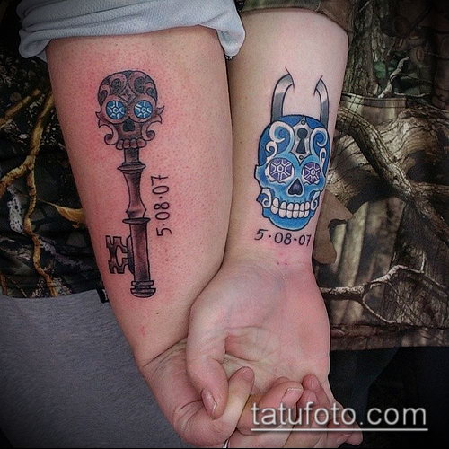Фото тату ключ и замок — 07062017 — пример — 022 Photos tattoo key and lock