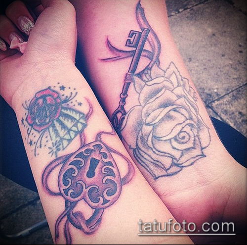 Фото тату ключ и замок — 07062017 — пример — 024 Photos tattoo key and lock