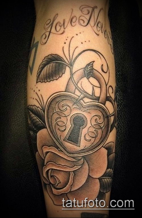 Фото тату ключ и замок — 07062017 — пример — 027 Photos tattoo key and lock