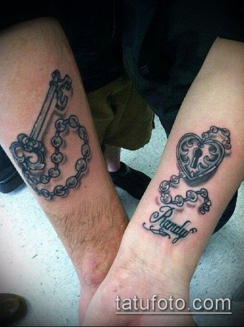 Фото тату ключ и замок — 07062017 — пример — 029 Photos tattoo key and lock