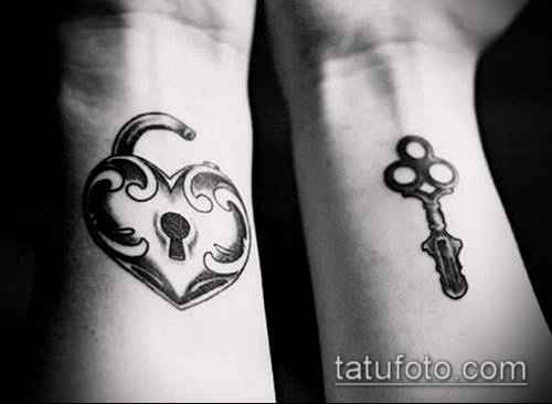 Фото тату ключ и замок — 07062017 — пример — 033 Photos tattoo key and lock