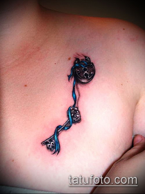 Фото тату ключ и замок — 07062017 — пример — 034 Photos tattoo key and lock
